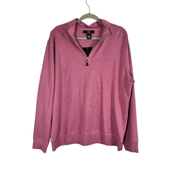 Retro Knit Sweater Pullover Pink L Preppy Feminine Classic Chic Sporty Active - Picture 1 of 10